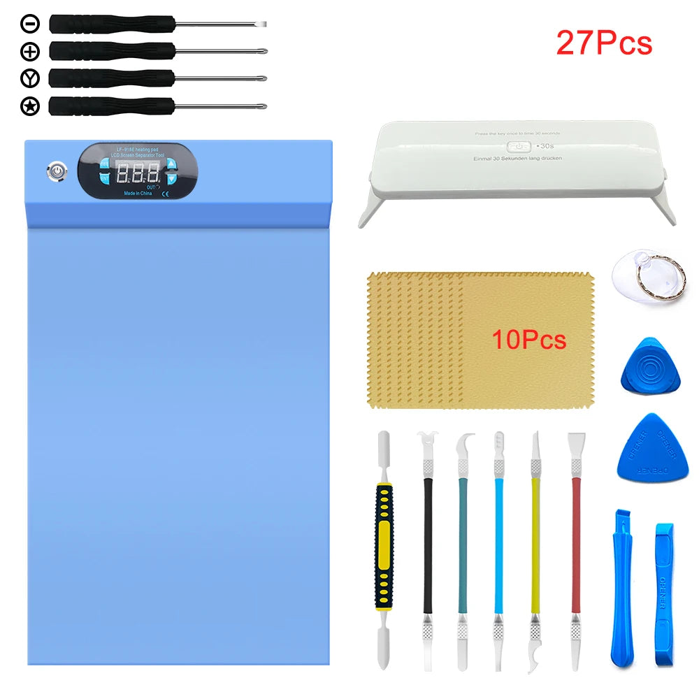 LF-918E LCD Screen Separator Blue Splitter Heating Stage Pad Iphone Qme LF918E set2 110V US PLUG