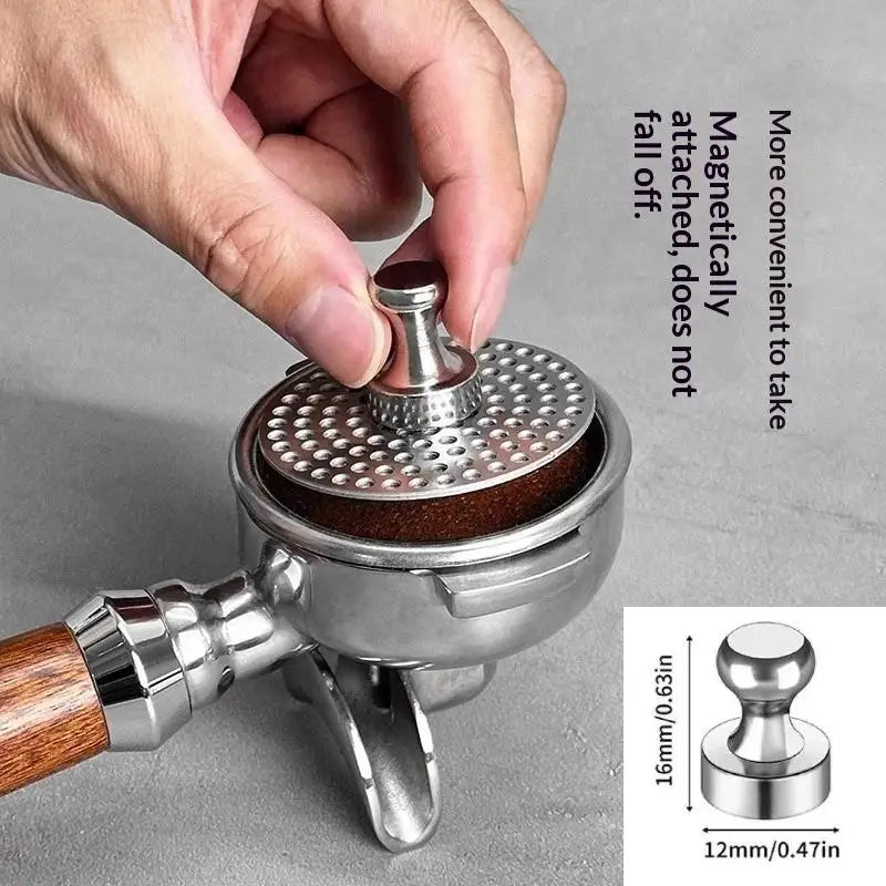 Espresso Puck Screen Magnet Handle Reusable 51/53/58mm Coffee Filter Mesh Magnet Kit Barista Espresso Accessories Coffee Tool. Qme