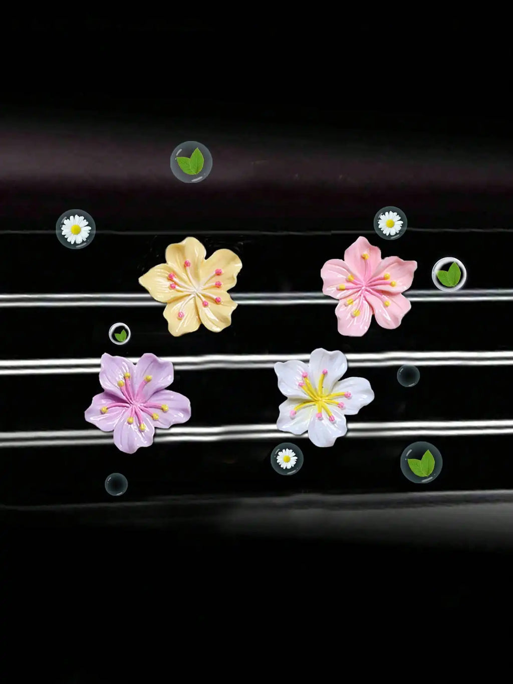 2-Piece Bright Peach Blossom Cherry Car Air Fresheners Fresh Tones Qme