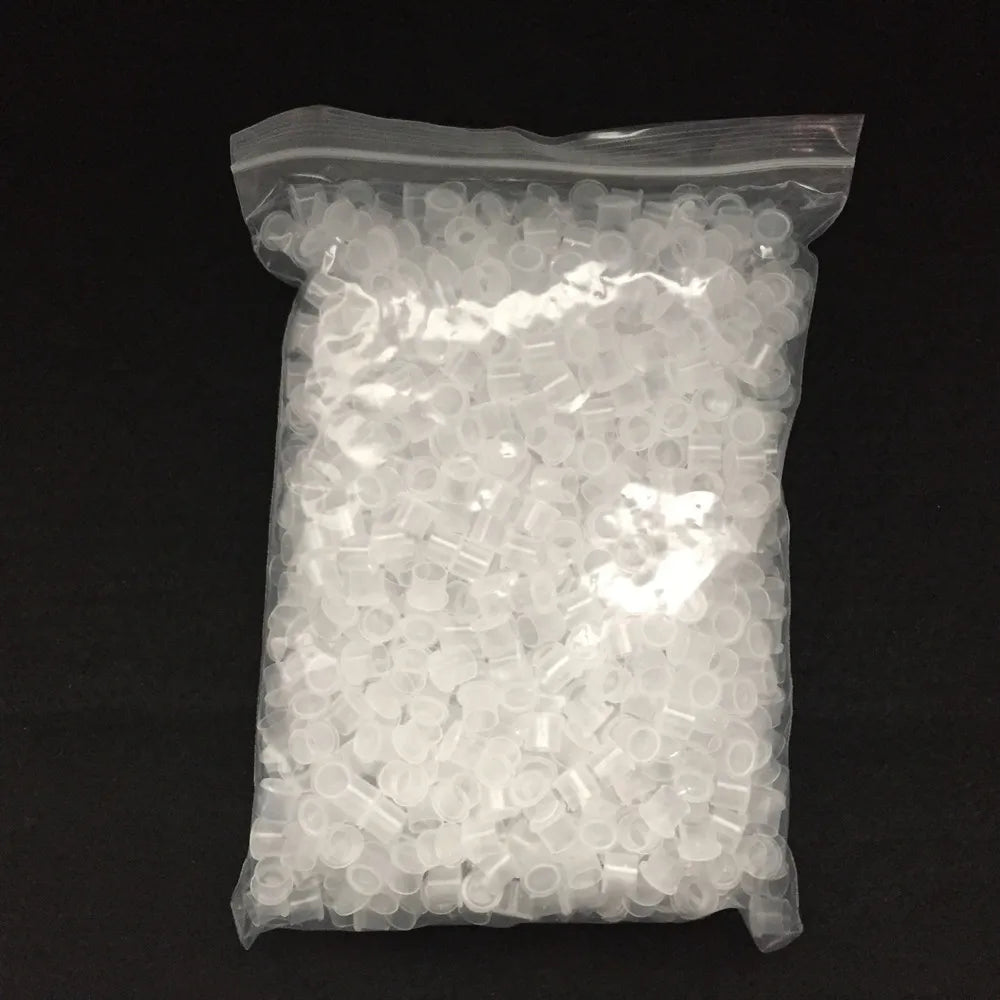 New 1000pcs 8mm White Steady Self-Stand Tattoo Ink Cups Small Size Tattoo Ink Cup Cap Supply WSIC8-1000# Qme