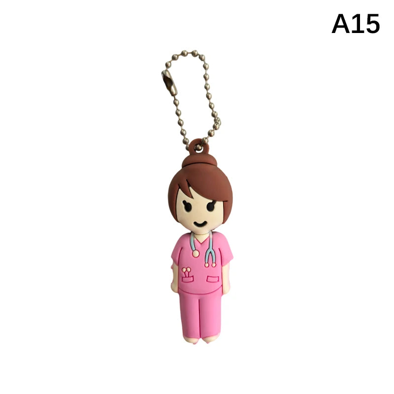 Syringe-shaped Ampoule Bottle Opener Keychain Nurses Doctors Qme A15