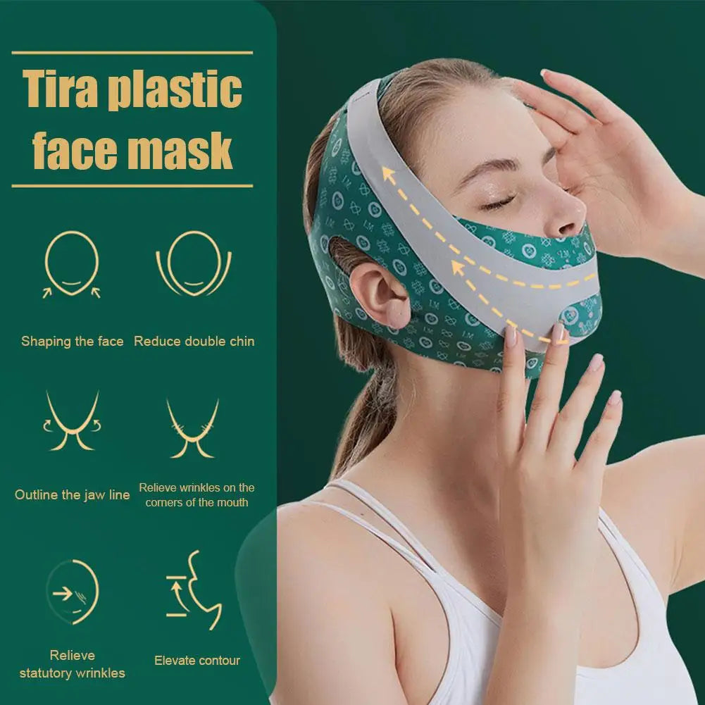 Adjustable V Face Bandage Lift Up Belt Reduce Double Chin Sculpting Qme