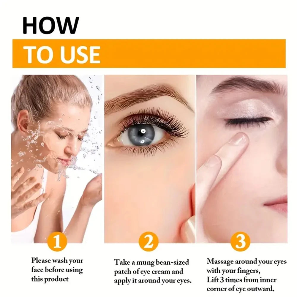 Bee Venom Eye Cream Stick Hydrates and Moisturizes the Skin Around the Eyes, Protects and Nourishes, Making the Light Beige Color More Soft Qme