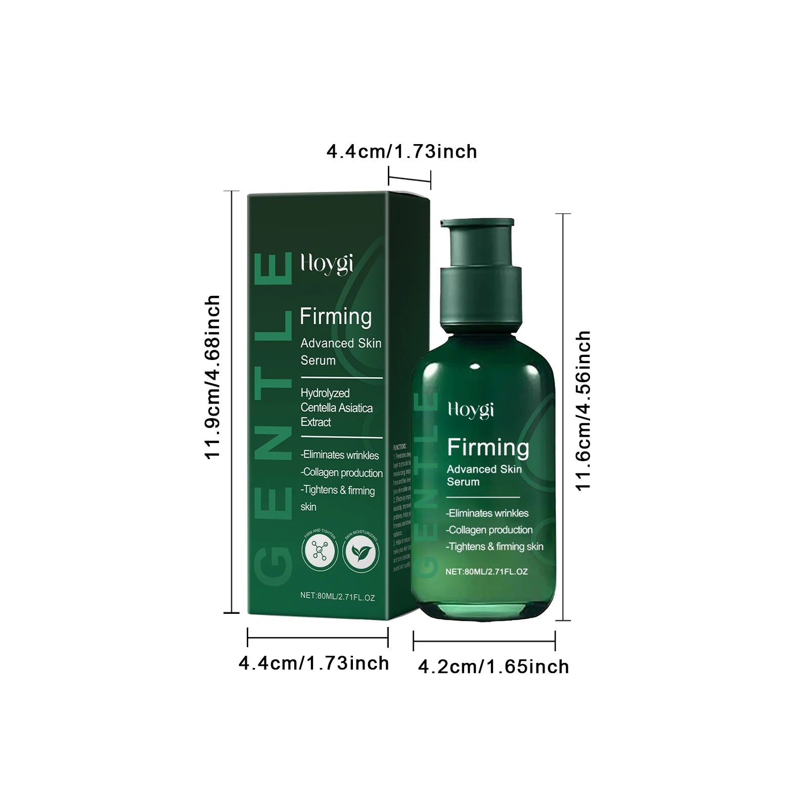 Hyaluronic Acid Facial Serum Lasting Moisturizing Collagen Firming Shrink Pore Fade Fine Line Hydrating Essence Face Skincare Qme