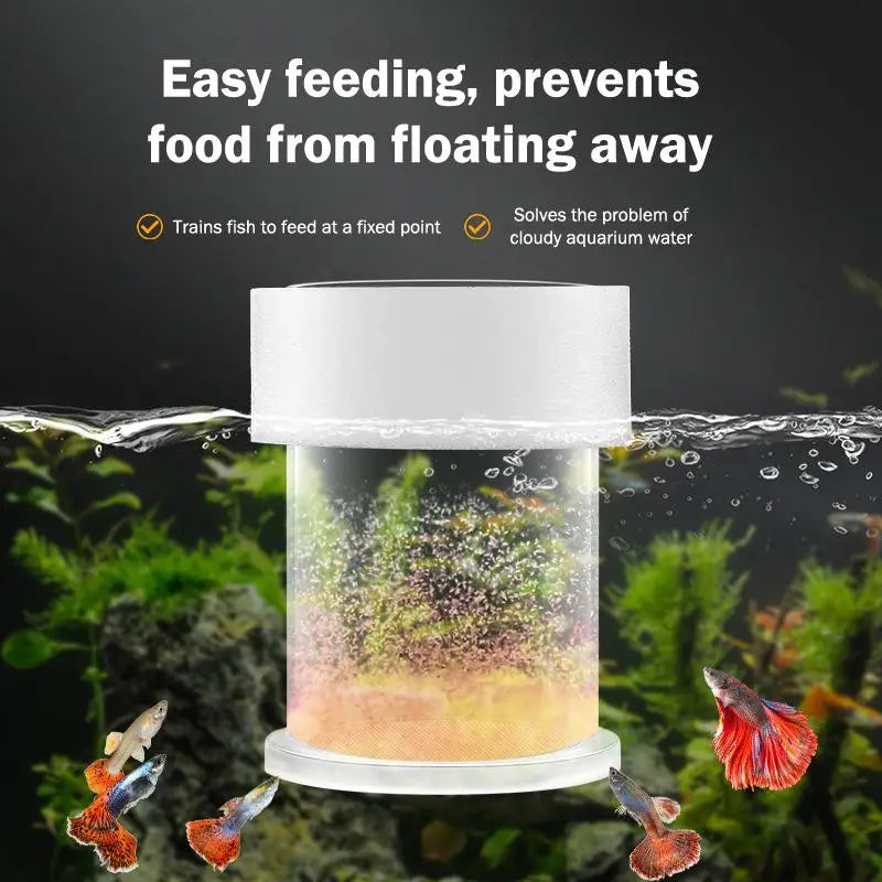 Food Feeder Fish Tank Aquarium Accessories Transparent Arcylic Qme