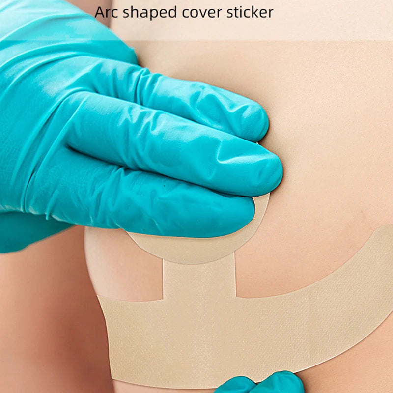 Reusable Silicon Gel Invisible Stickers Circular Arc Chest Concealer Qme