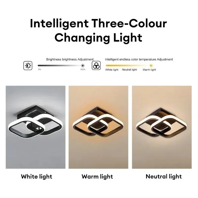 Modern LED Aisle Ceiling Light Chandelier For Corridor Stairs Foyer Balcony Bedroom Bathroom Indoor Lighting Fixtures Luster Qme