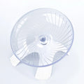 Small Pet Rotatory Jogging Wheel Toys Hamster Cage Supplies Running Qme White