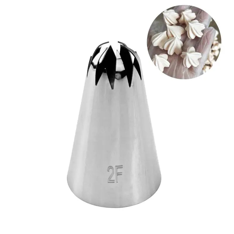 5-Piece Large Cake Decorating Piping Tips Durable Stainless Steel Qme 2F