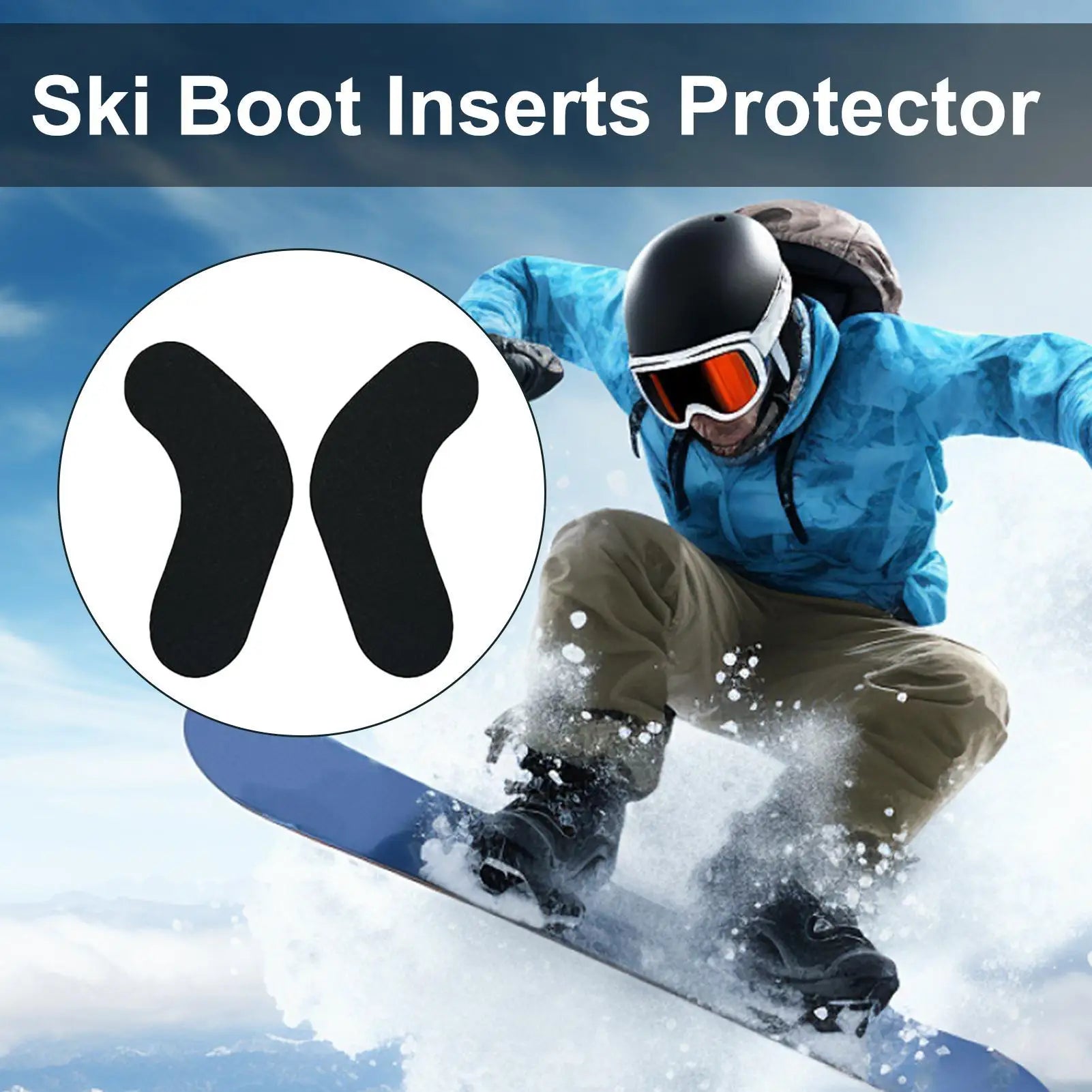 6 Pairs Ski Boot Pads Snowboard Adhesive Foam Pads Ski Boot Ankle Wrap Pads Adhesive Snowboard And Ski Boot Fitting Pads Qme