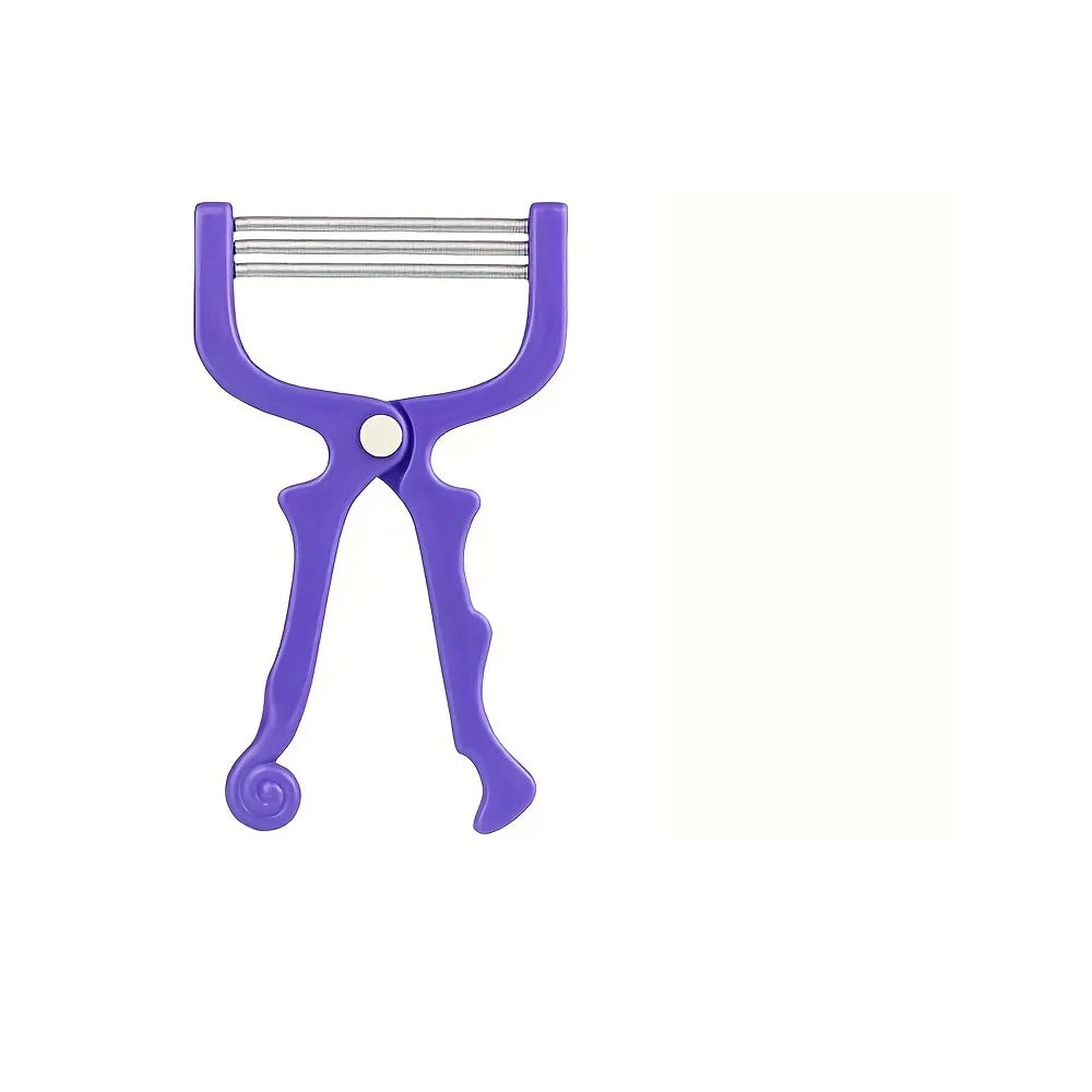 Portable Manual Hair Spring Remover for Women, Suitable for Face, Chin, Cheeks, Beard, Upper Lip - Facial Hair Remover Tool Qme
