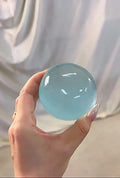 ABlue Maltose Squishy Toy, Cute Mochi Anti Stress Fidget, Soft Simulated Transparent Ball Quick Rebound Decompression Toy Qme Blue pinch ball