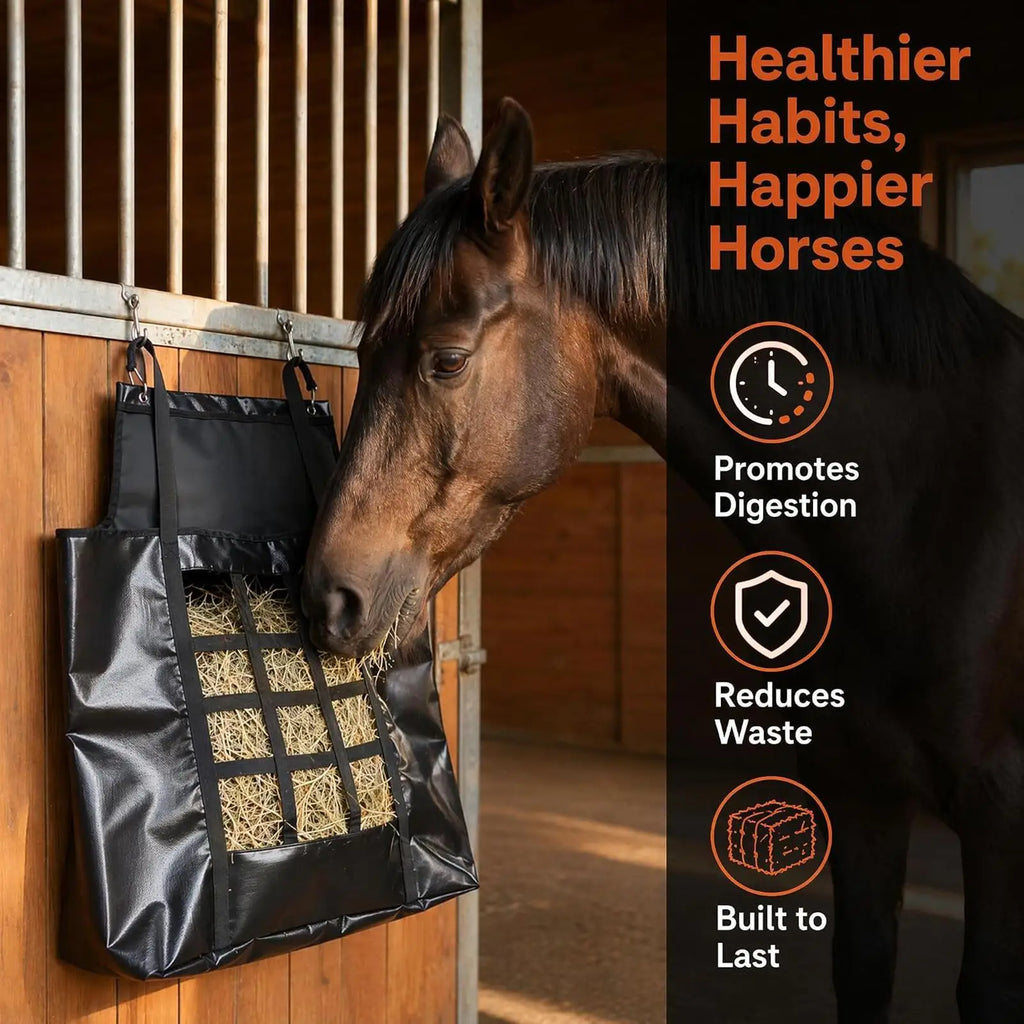 Hay Nets Horses Heavy-duty Tear-resistant Strong Load-bearing Slow Qme