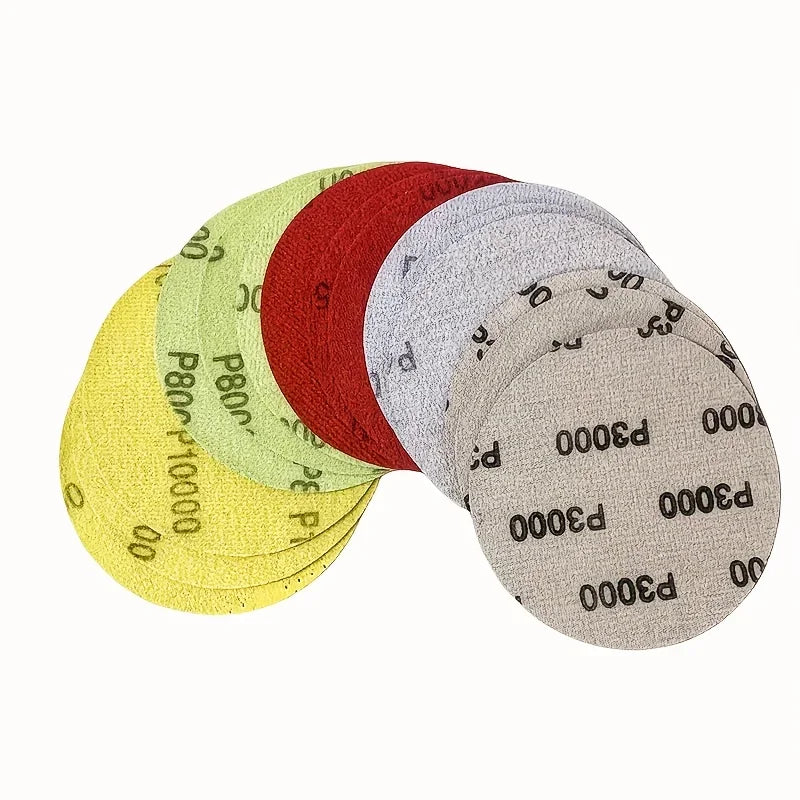 15pcsHook And Loop Wet Dry Sanding Discs 3000 4000 5000 8000 10000 Grits Compatible With Random Orbital Sanders Sanding Grinders Qme
