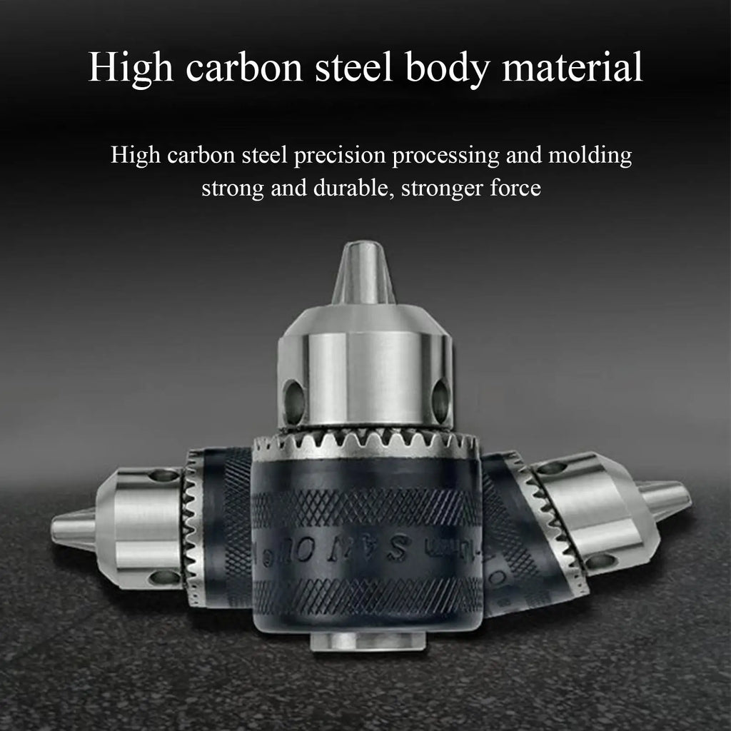 Electric Drill Chuck Electric Drill Adapter Conversion Head Three-Claw Design Woodworking Tool Accessories for 100-Type Angle Qme