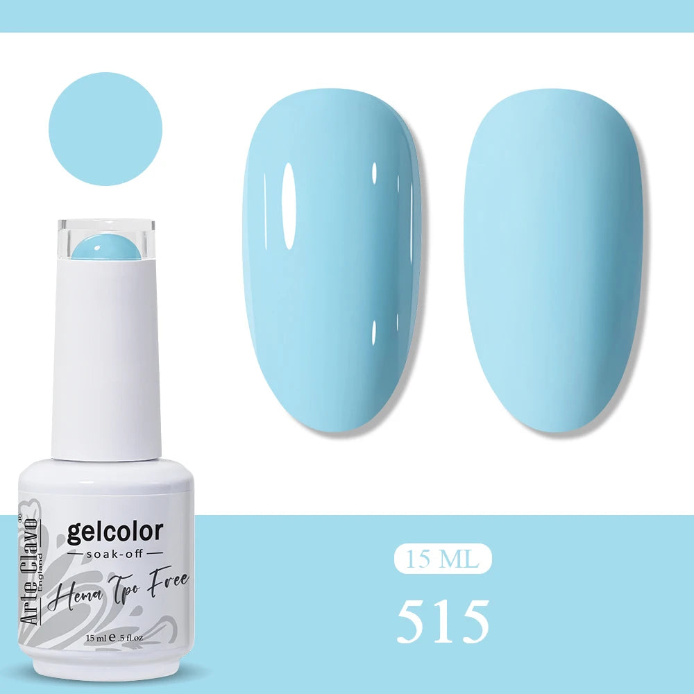Arte Clavo Neon Rainbow Colors Gel Nail Polish Semi Permanent Art UV