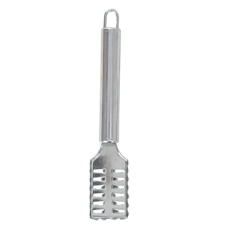 1PC Stainless Steel Fish Scale Knife Scale Scraper Sawtooth Scraping Boning Filleting Cut Scrape Dig Maw Knife Fish Killing Tool Qme silver