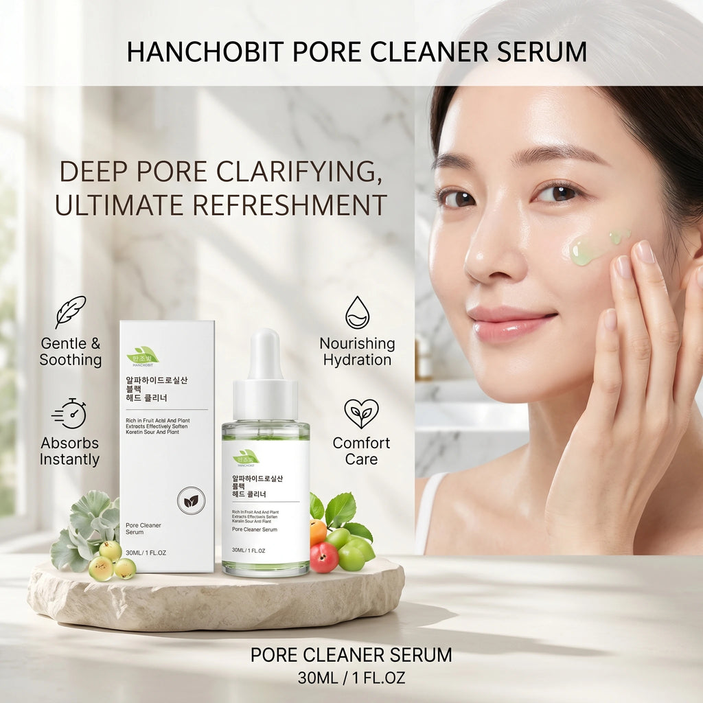 Hanchobit Pore Cleaner Serum Long Lasting Nourishment Improve Rough Skin Product Lightweight Moisturizier Pore Care Essence 30ml Qme