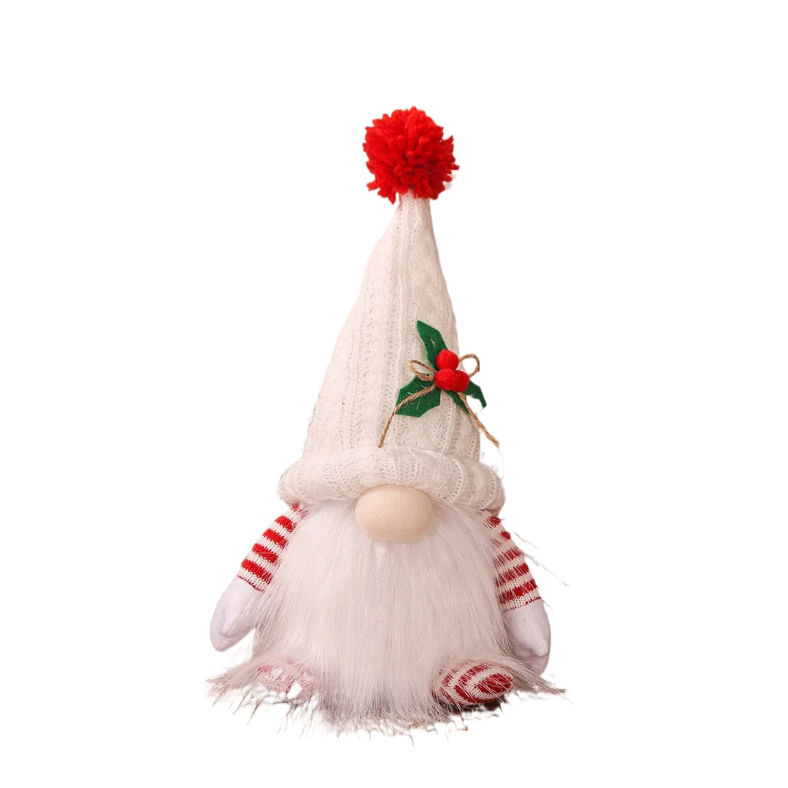 New Christmas Dwarf Ornament Mini Plush Gnome Figurine for Holiday Home Decoration DIY Scene Layout Props Party Doll Gift Qme
