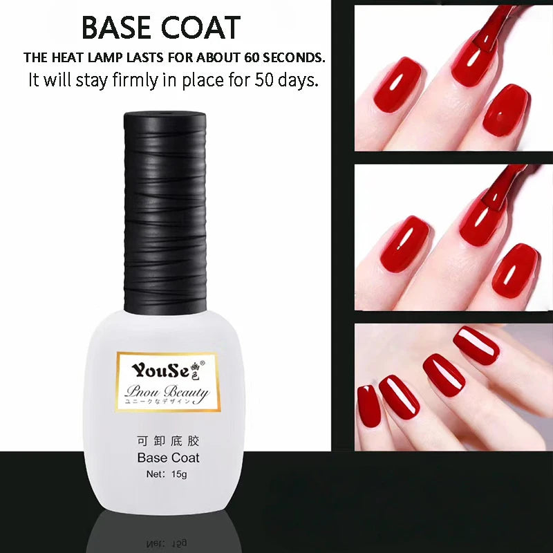 Nail Art Functional Gel Base Coat Matte Strengthening DIY Charm Qme 03