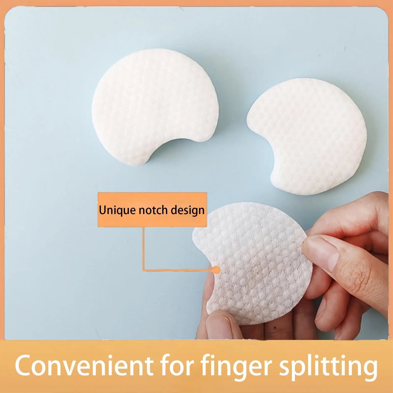 White Rounds Facial Cotton Pads Makeup Remover Natural Soft Wipes Qme