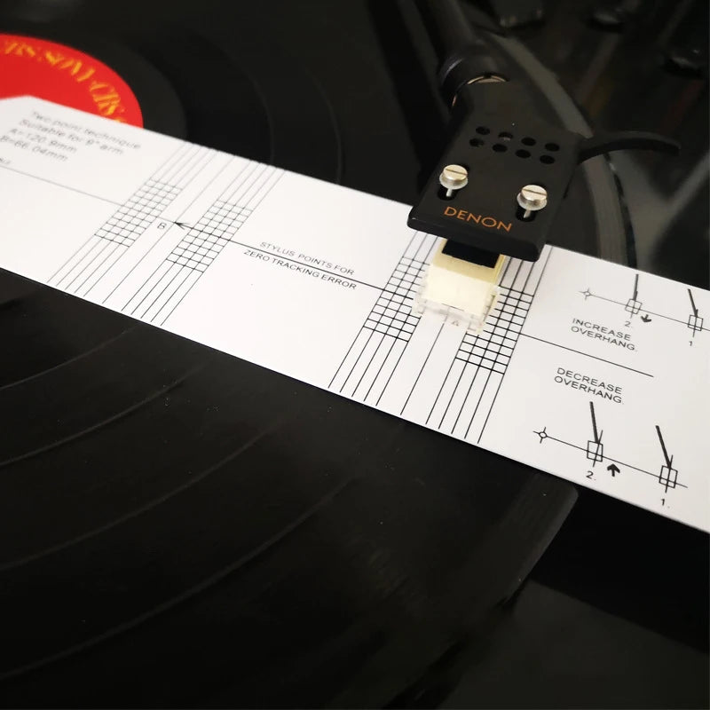 Turntable Phono Phonograph Pickup Cartridge Adjustment Ruler Qme