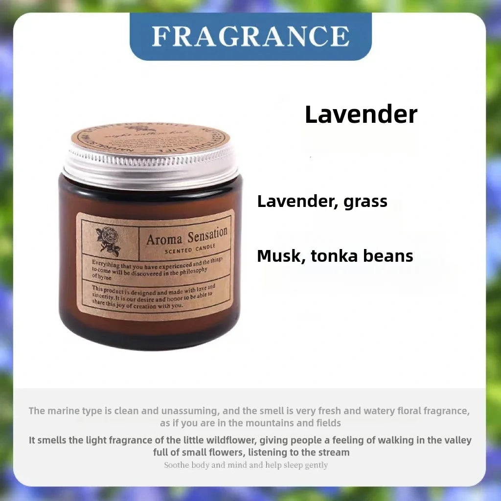 Scented Candles Smokeless Soy Candle Essential Oil Aromatic Candle Luxury Decoration Candle Wedding Gifts Party Home Decoration Qme Lavender