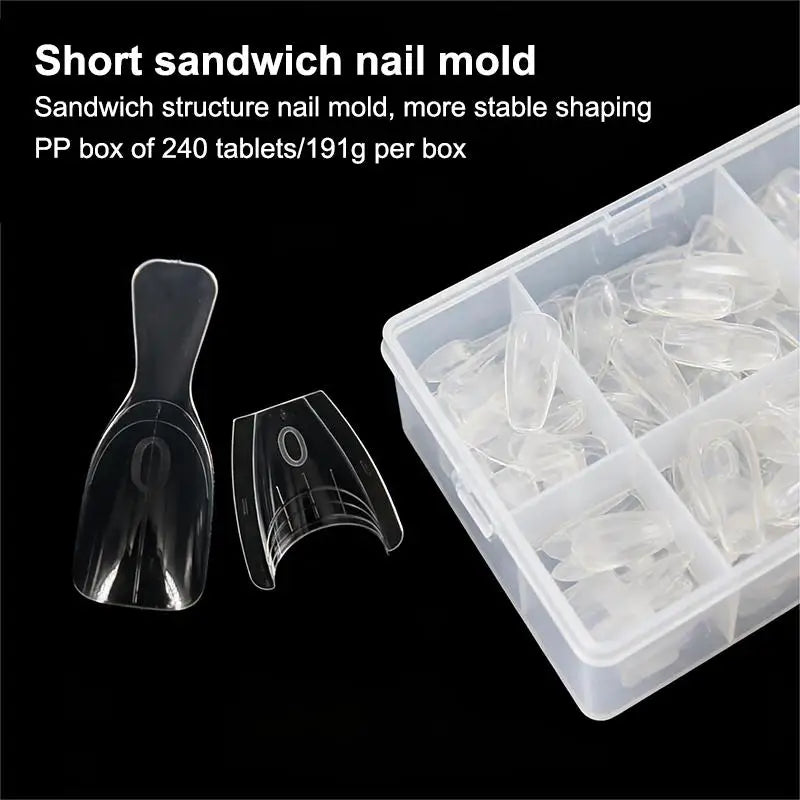 Dual Forms Sandwich Design Swift Professional Nail Salon Service Qme