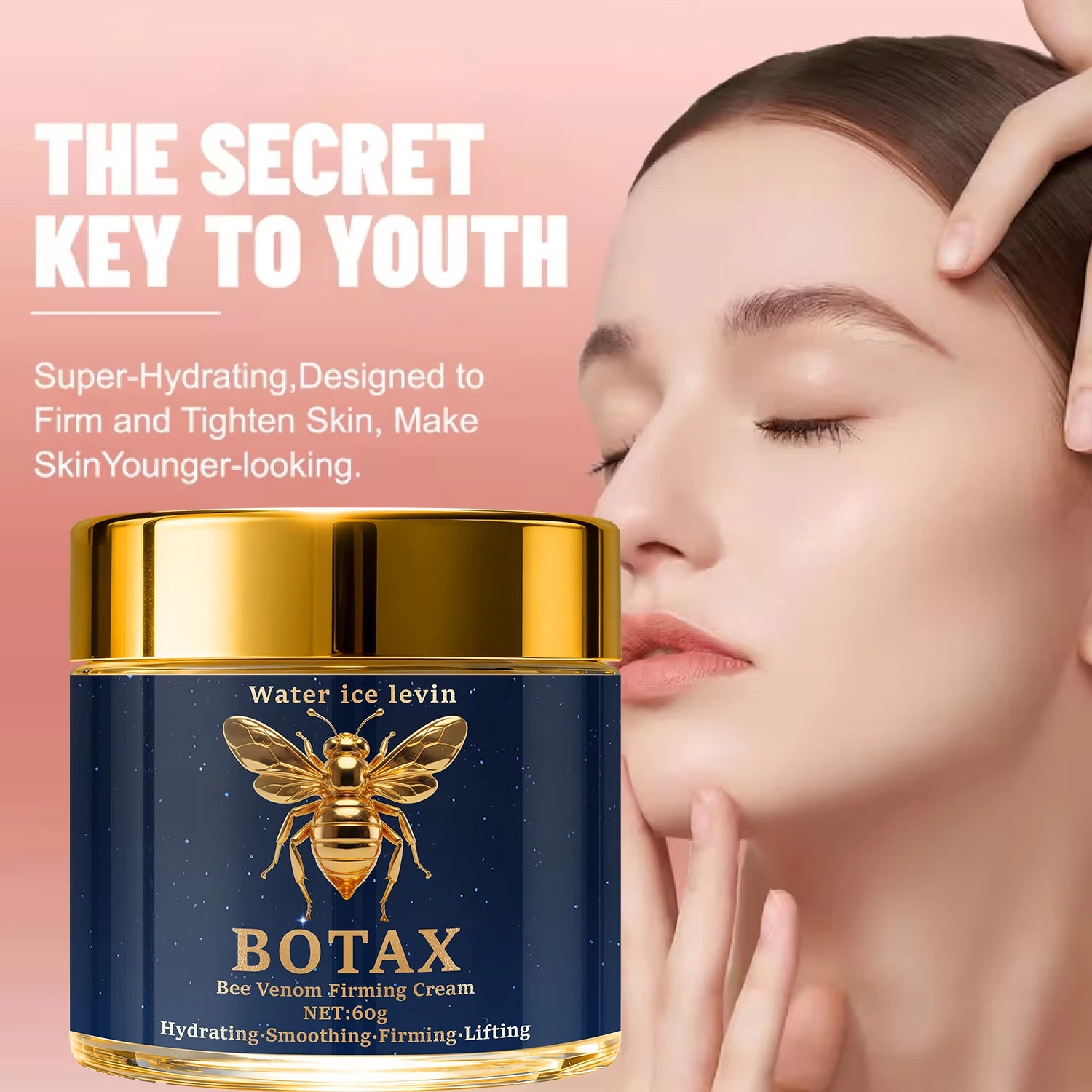 BOTAX Bee Venom Firming Cream with Hyaluronic Acid & Retinol for Hydrating & Lifting, All Skin Types, Day & Night Use Qme