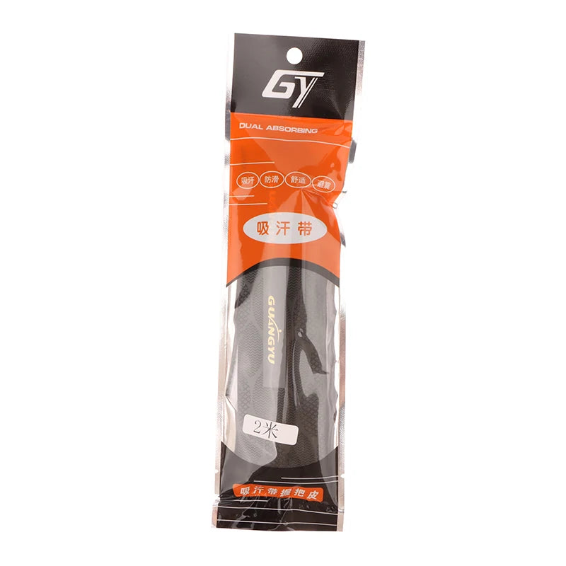 2M Anti-slip Sport Fishing Rods Over Grip Sweat Band Griffband Tennis Qme Black
