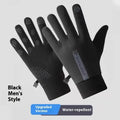 1Pair Touchscreen Finger Winter Gloves Men Women-waterproof Thermal Qme 2 Black