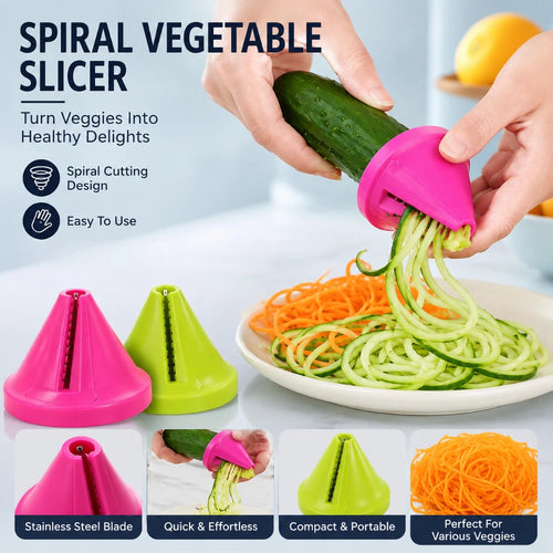 1/3/5Pcs Multifunctional Manual Rotating Spiral Peeler Veggie Fruit Shredder Grater For Potato Carrot Kitchen Prep Tool Qme