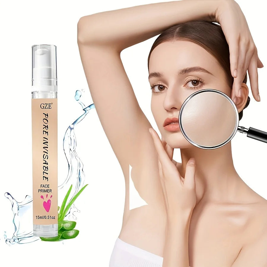 PORE INVISABLE FACE PRIMER Makeup, Blur + Pore Minimize Magical Perfecting Base Face Primer Under Foundation Pore Shrink Cream Qme