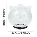 Cat Bubble Muzzle Transparent Breathable Face Cover Cat Hood for Small Dogs Bathing Shedding Nail Trimming Shower Behavior Qme L