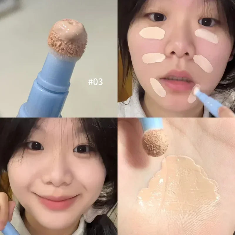Full Cover Concealer Cover Stick Conceal Spot Blemish Cream Foundation Air Cushion Concealer Waterproof Face Contouring Makeup Qme 03 Peanut cream