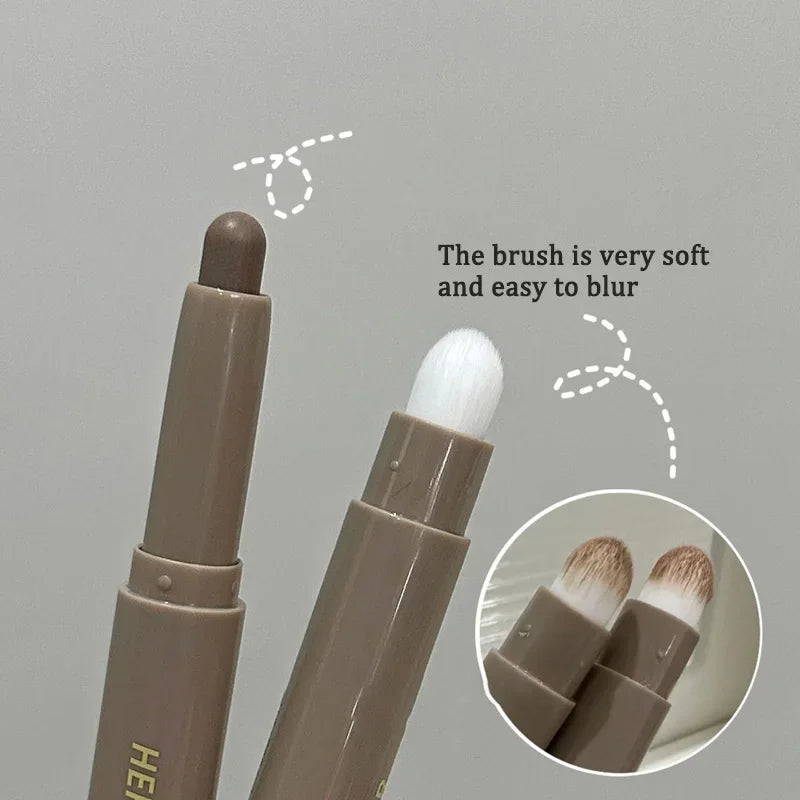 Nose Shadow Bronzers Contouring Makeup Pen Natural Grey Brown Three-dimensional Face Matte Shadow Stick Cream Contour With Brush Qme