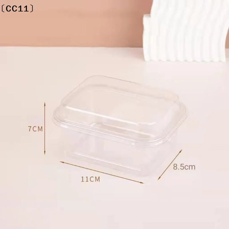 10 Transparent Sandwich Cake Holder Bakery Food Boxes Cupcake Qme