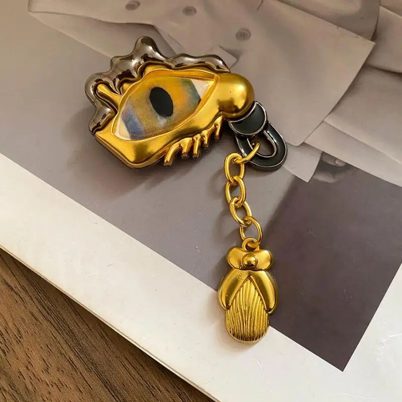 Daily Hollow Keyhole Brooch For Women Trendy Fashion Jewelry Gift Commute Party Wear Accessories Qme