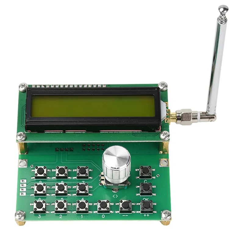 A02F-ADF4351 RF Signal Generator DC 4.5V-5.5V 35Mhz-4400Mhz High Precision Frequency Output 1K/10K/100K/1M Signal Source Qme Green