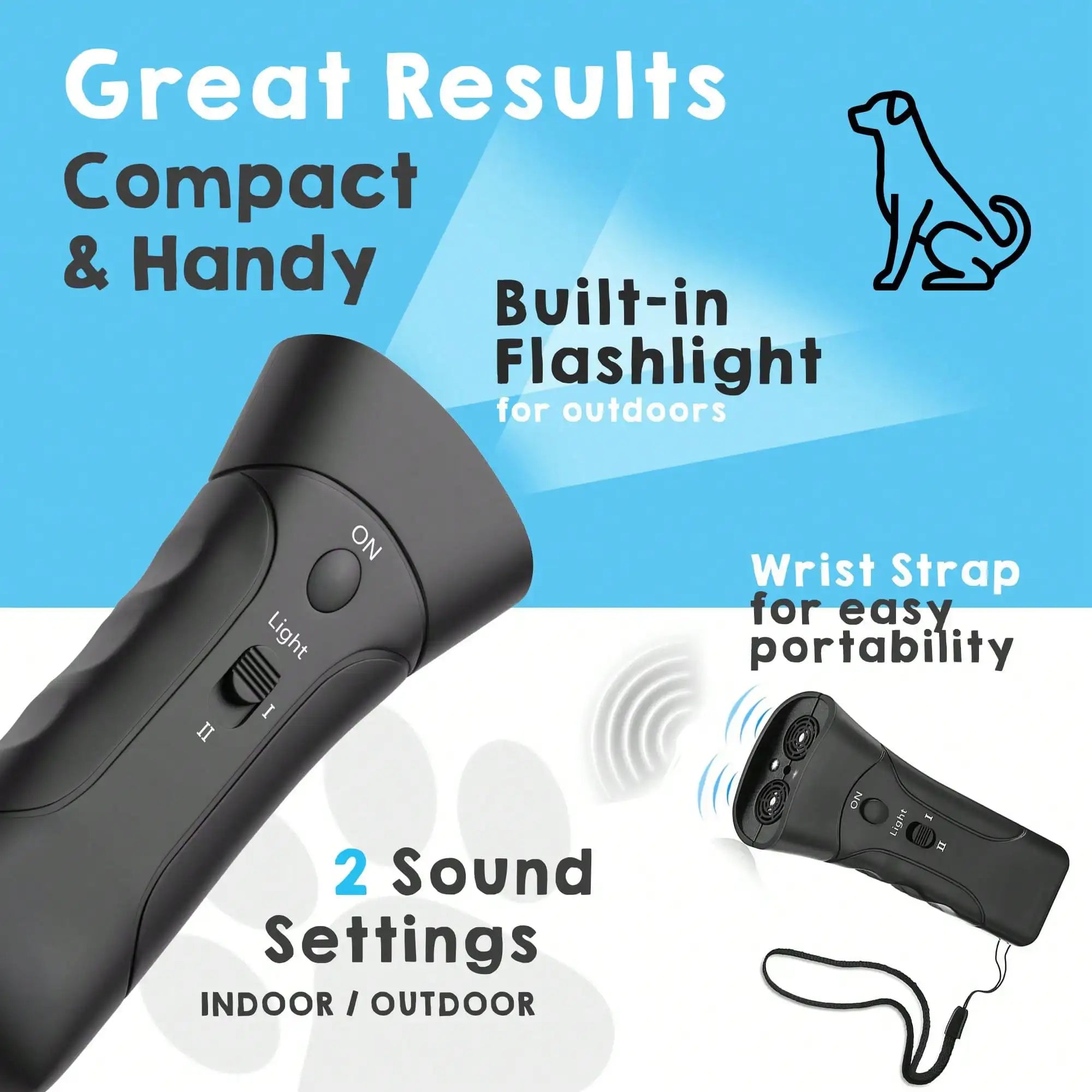 Anti Barking Device Dogs Outdoor Indoor Ultrasonic Dog Bark Deterrent Qme