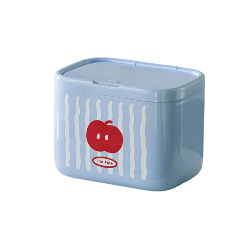 Bathroom Home Storage Organization Vanity Organizerscotton Swab Ball Qme Blue