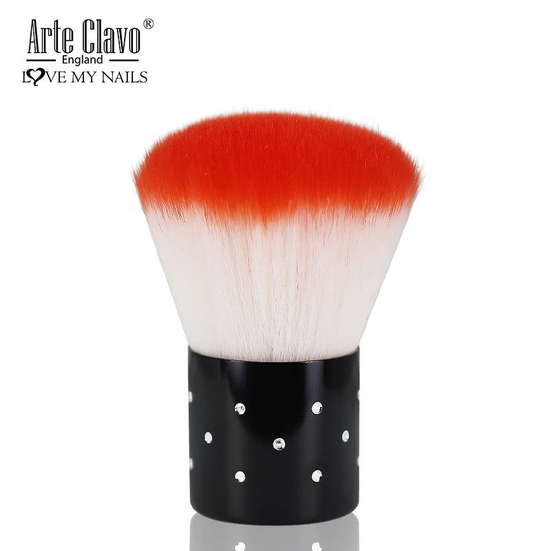 Arte Clavo Portable Nail Cleaning Brush Tools Remove Dust Powder Soft Qme Coral
