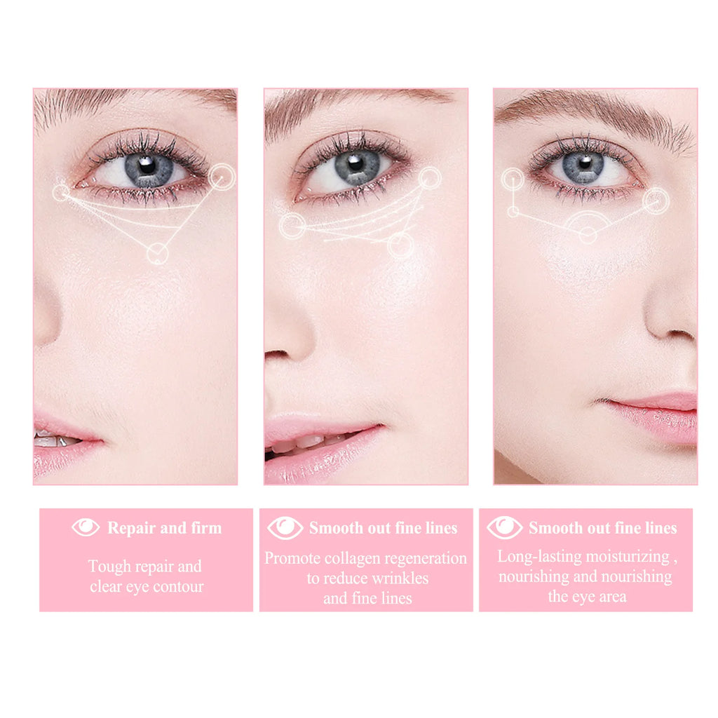 Retinol Eye Cream Stick Reduce Dark Circles Under the Eyes Moisturizing Lifting Firming Eyes Cream Eye Skin Care Products Qme