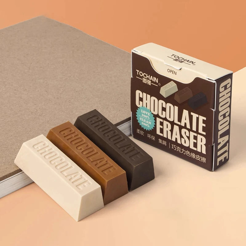 Student Painting Writing Pencil Eraser Chocolate Design Large Qme