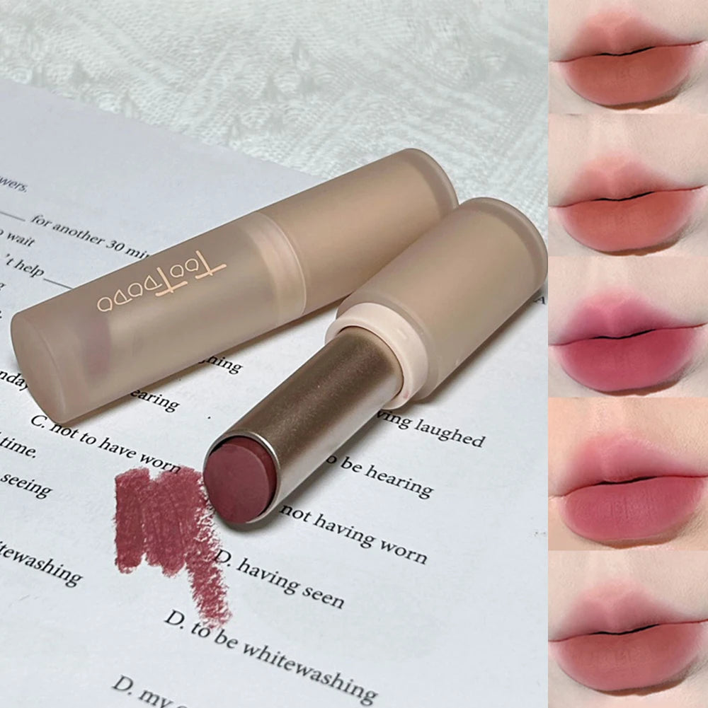 6-color Matte Velvet Lipstick Silky Texture Without Drying Easy To Apply Long-lasting Non-stick Velvet Mist Lipstick Qme