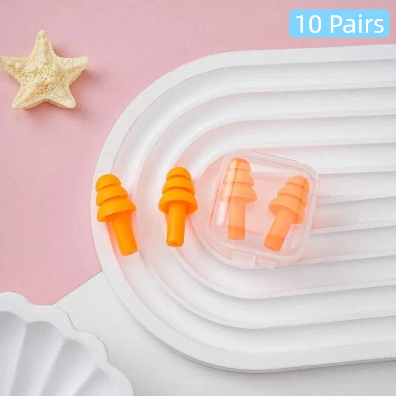 Soft Foam Earplugs 38dB Noise Cancelling 10 Pairs Multicolor Qme A42