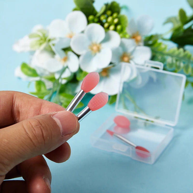 Silicone Lip Balms Brush Sucker Dust Cover Anti-lost Mask Makeup Qme