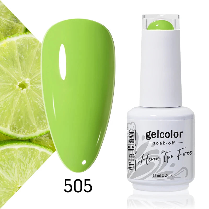 Arte Clavo Colourful Gel Nail Polish Art Varnishes Macaron Semi
