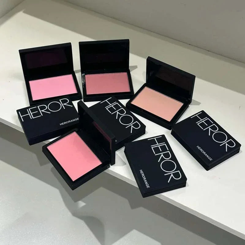 Sweet Orange Blusher Makeup Powder Blush Latte Nude Peach Cheek Color Face Contour Brighten Lasting Rich Color Rouge Cosmetics Qme