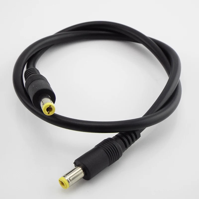 2PCS DC Power Cable 5.5*2.1mm Male to Female Extension Cord for CCTV Camera 5521 Connector Qme